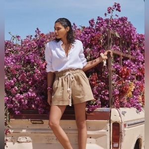 Banana Republic High Waist Tan Shorts